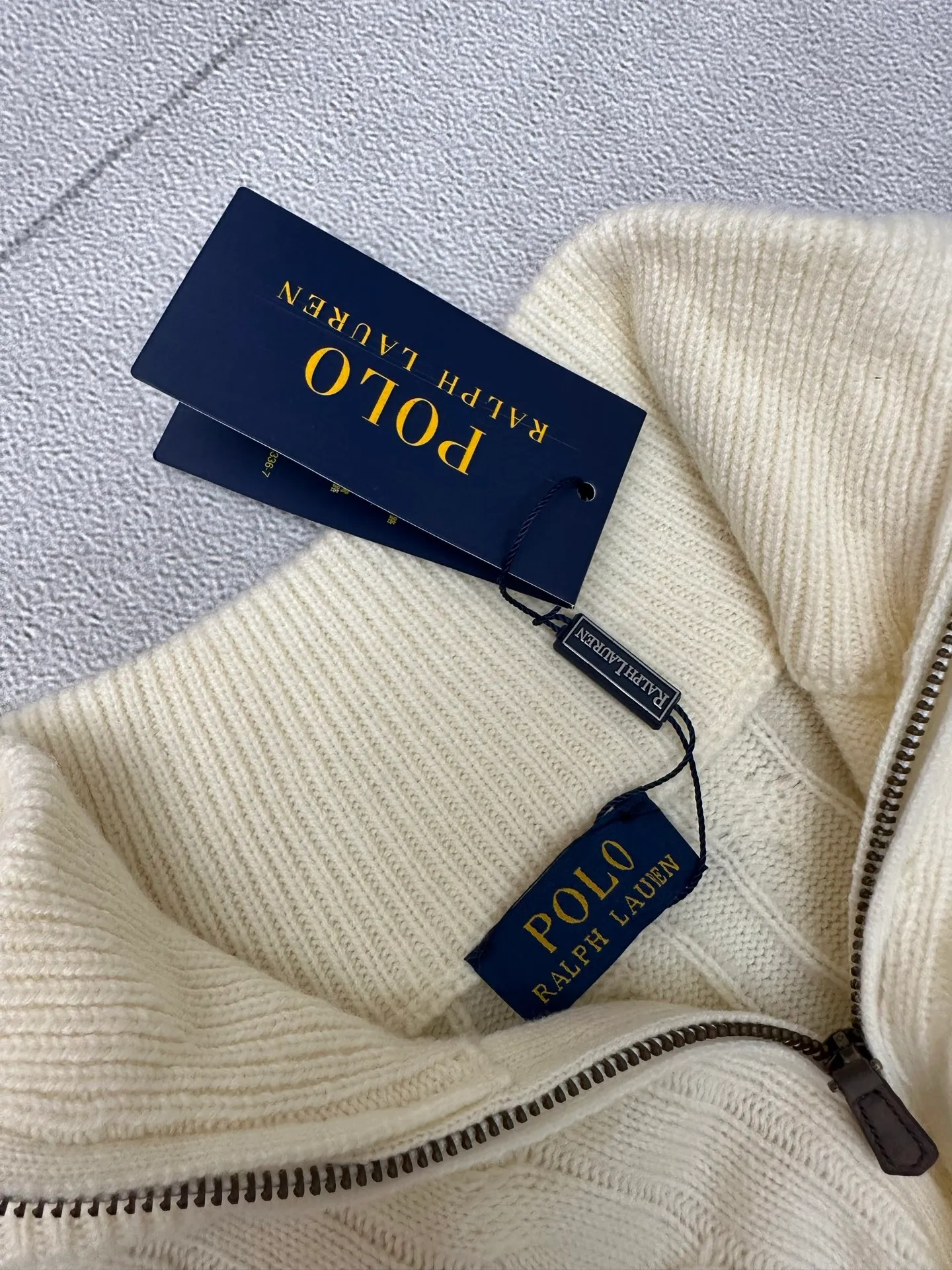 🅿️520 Polo Ralph Lauren 25ss solid color stand collar half zipper long sleeve sweater Size: S M L XL